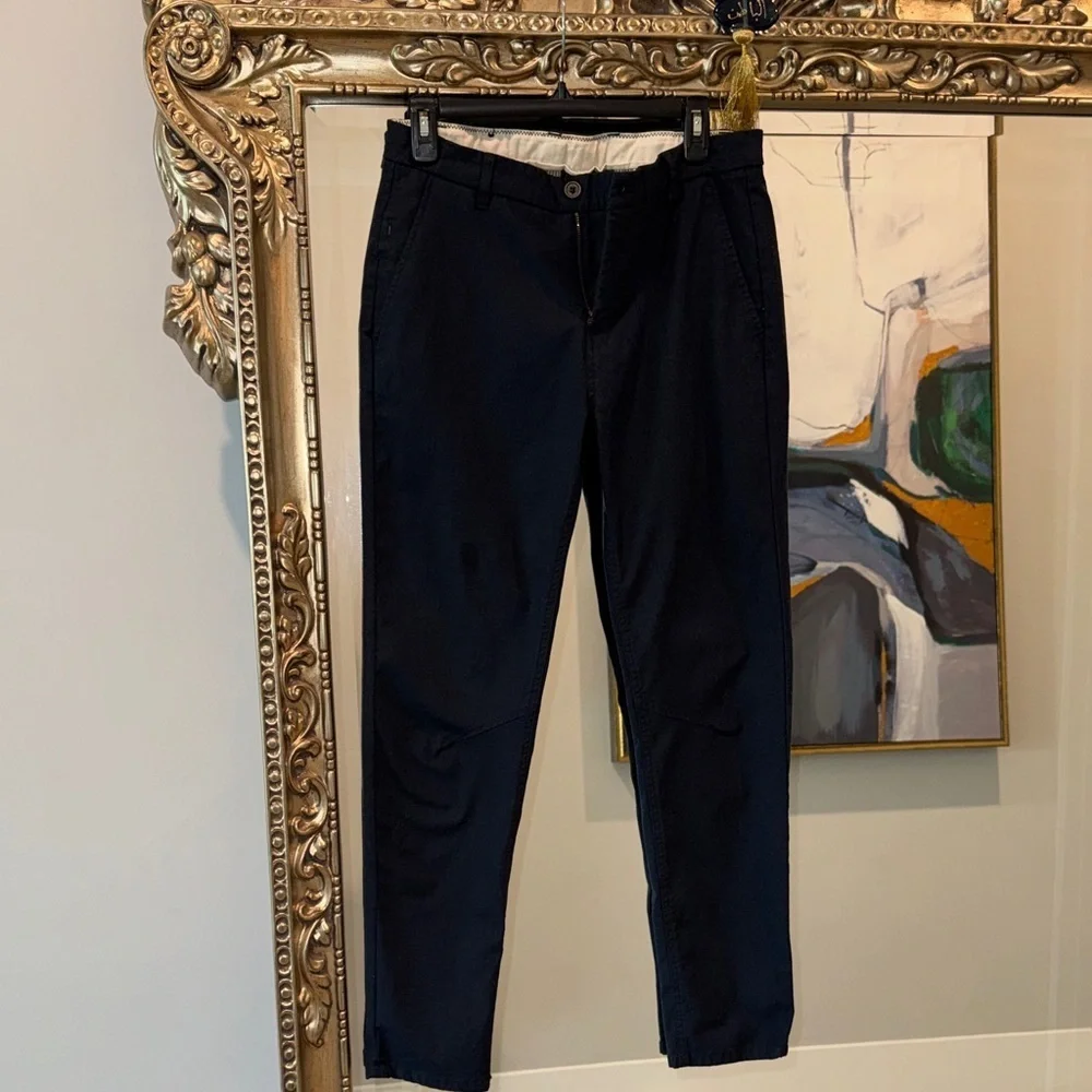 Zara Navy Chinos for Men